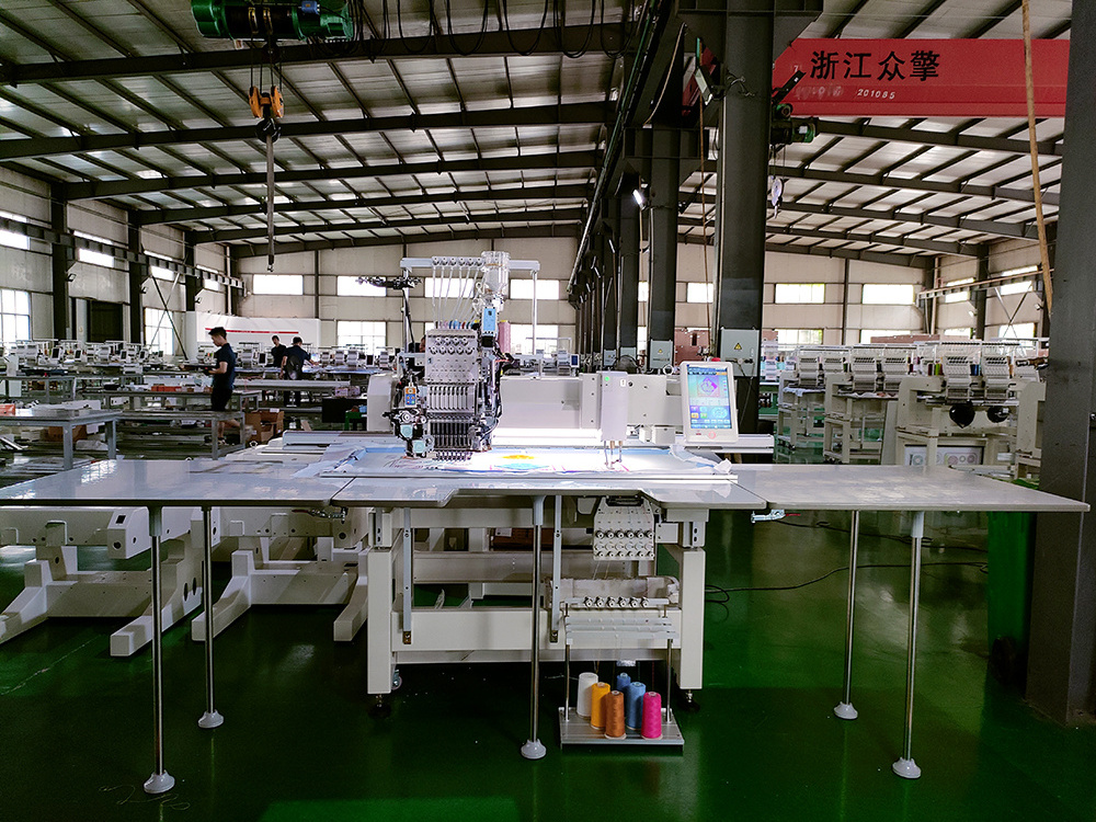 Automatic computerized embroidery machine 1201+ 1 heads chain stitch chenille embroidery machine high speed