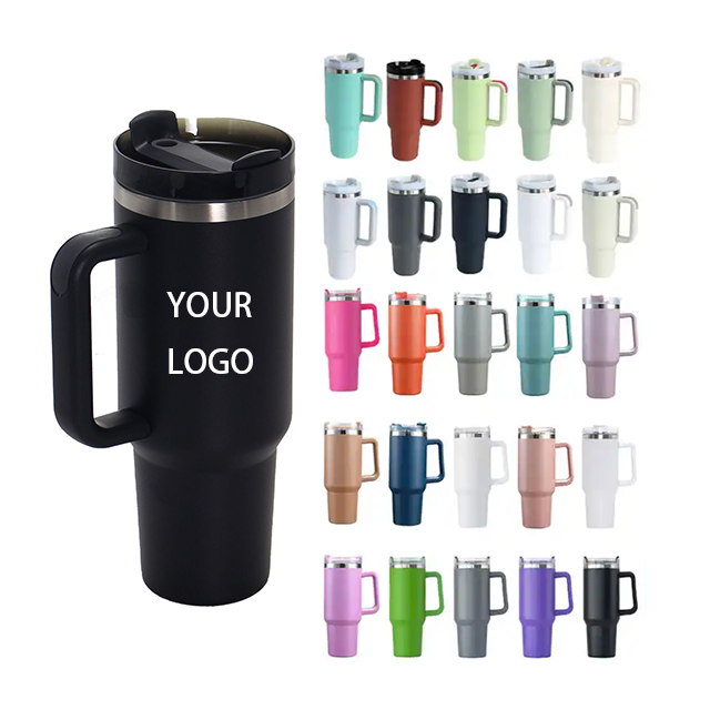 New 2.0 Reusable Adventure Quencher Stainless Steel Tumbler 40oz outdoor mug Cup with Handle