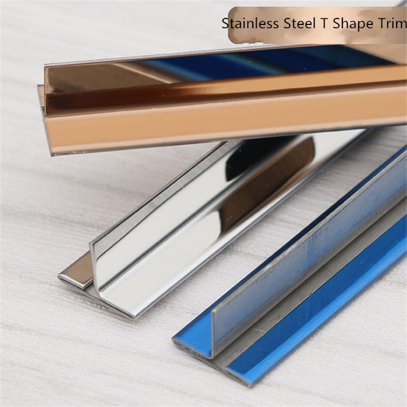 Decorative T Shape U Shape U Channel 201 304 Stainless Steel Trim Strip Gold Tile Trim