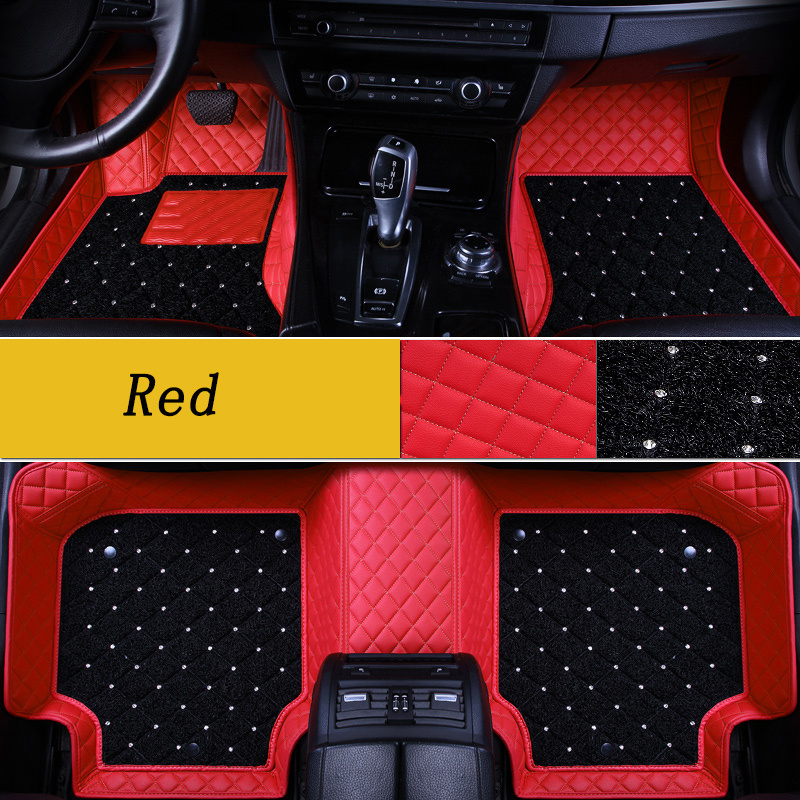 Foor covering led fancy felt heavy duty rubber diamond car floor mats for nissan ford