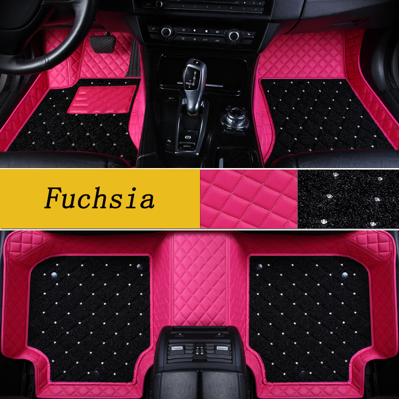 Foor covering led fancy felt heavy duty rubber diamond car floor mats for nissan ford