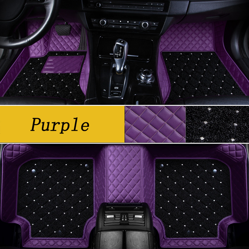 Foor covering led fancy felt heavy duty rubber diamond car floor mats for nissan ford