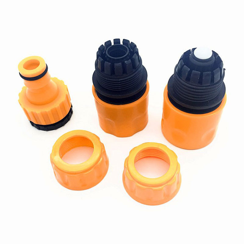 Set of 3 Garden Hose Quick Connect Kit - Complete Plastic Hose Tap Adapter Attachment