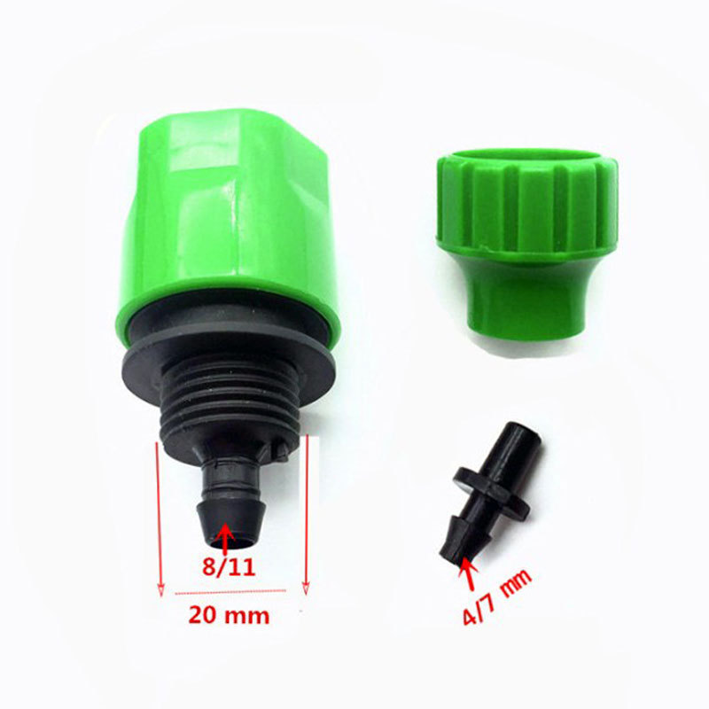 8mm 11mm plastic water hose pipe connector to garden hose adapter