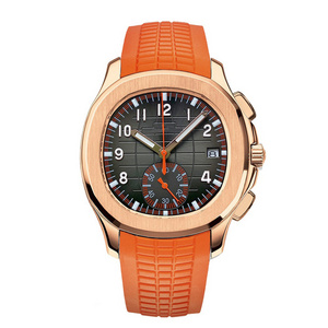 Orange Men's Watch Top Luxury Brand  Sapphire Waterproof Mechanical Fashion Sports 904L Steel