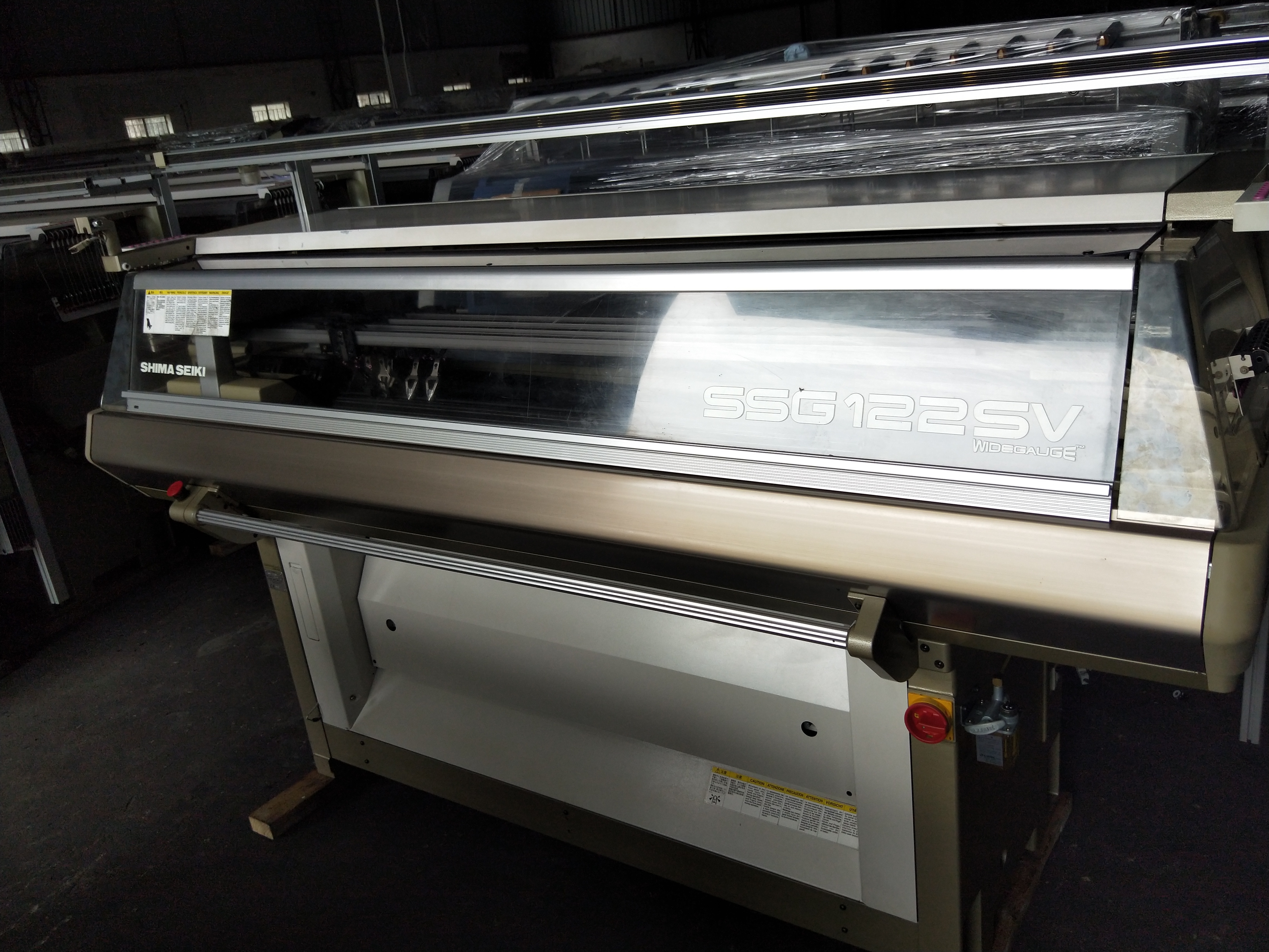 RECONDITION SHIMA SEIKI COMPUTERIZED FLAT KNITTING MACHINE SSG122SV 14G 2008YEAR