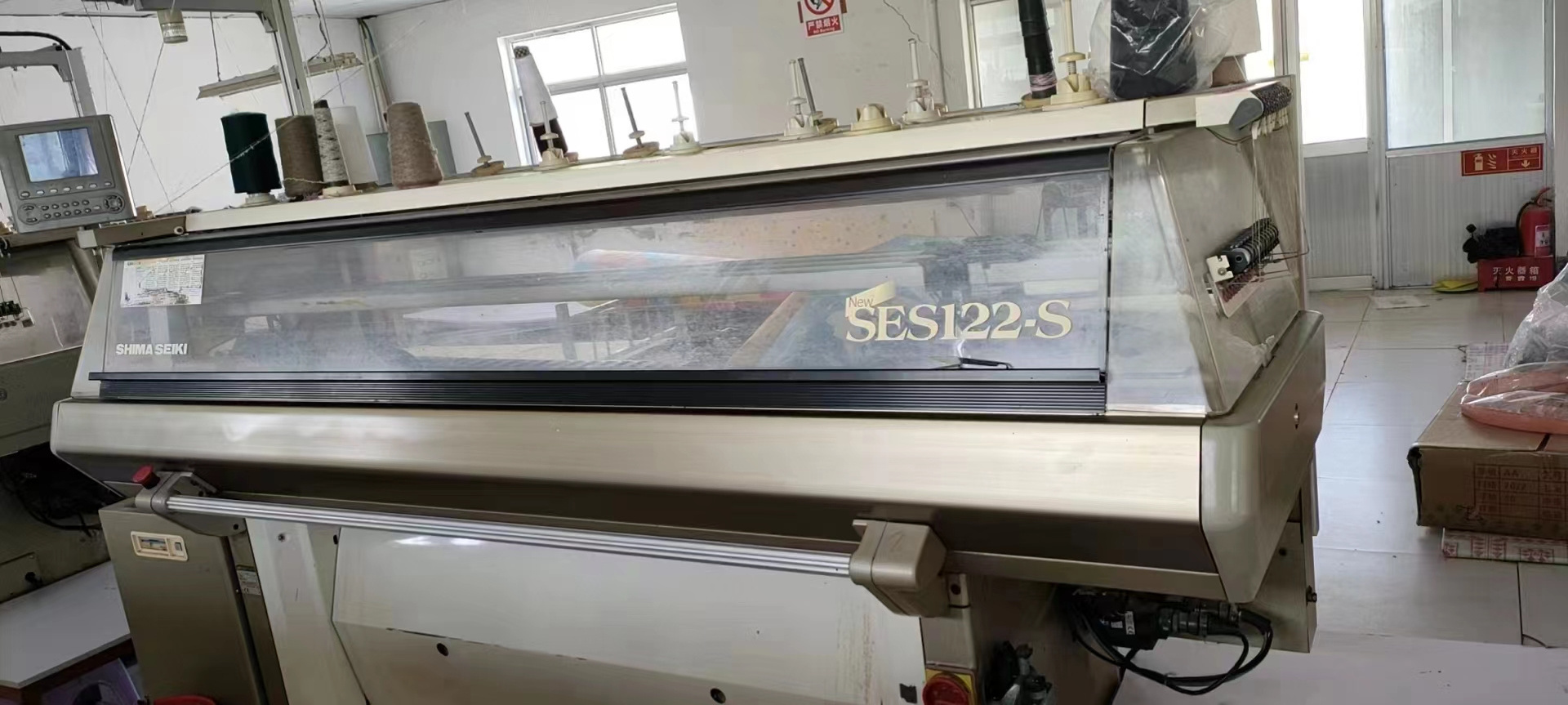 RECONDITION SHIMA SEIKI COMPUTERIZED FLAT KNITTING MACHINE NEW SES122S 7G 2005YEAR