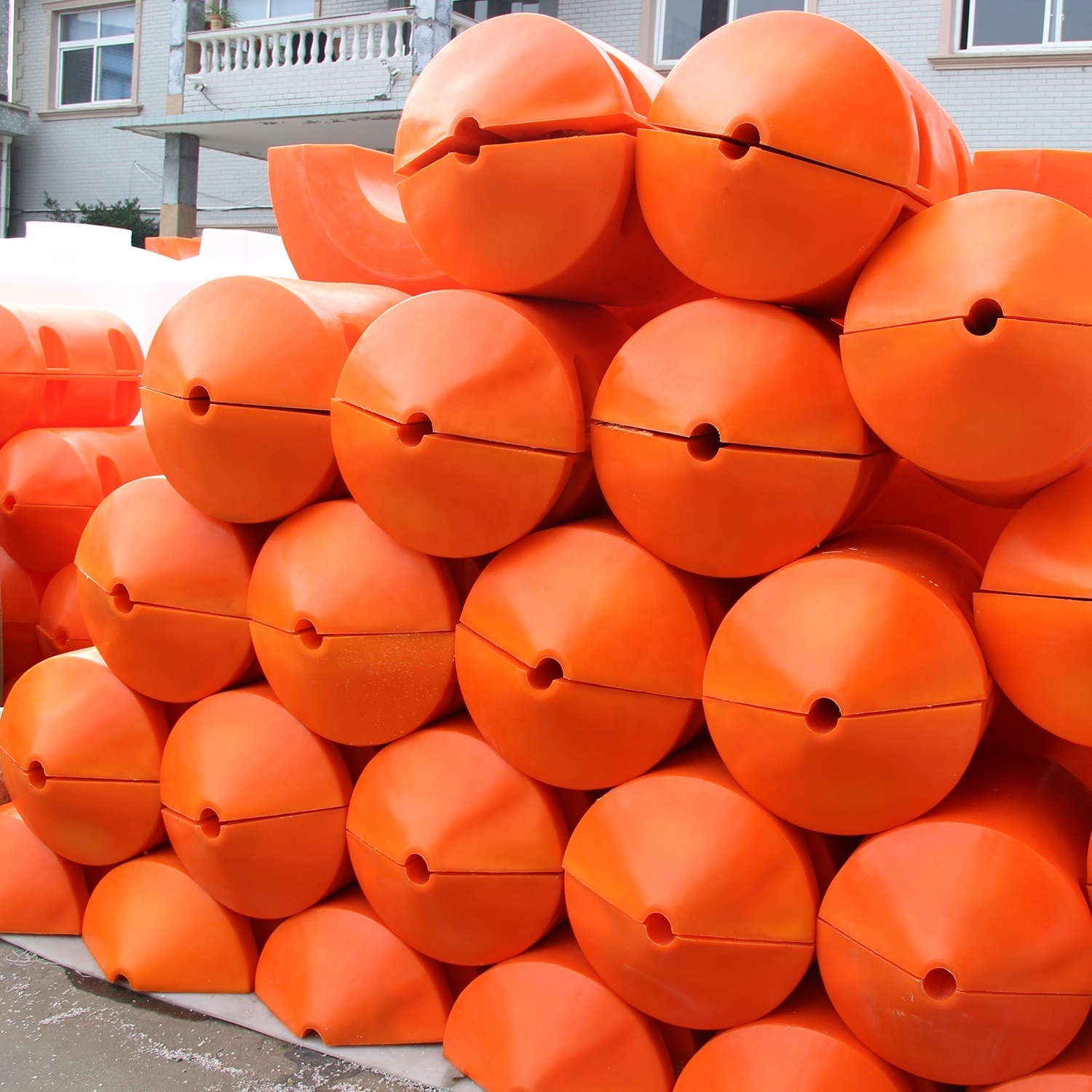 LLDPE Roto-molding Marine Surface Barrier Floats EPS Foamed Marine Plastic Floating Buoy Barrier Floater