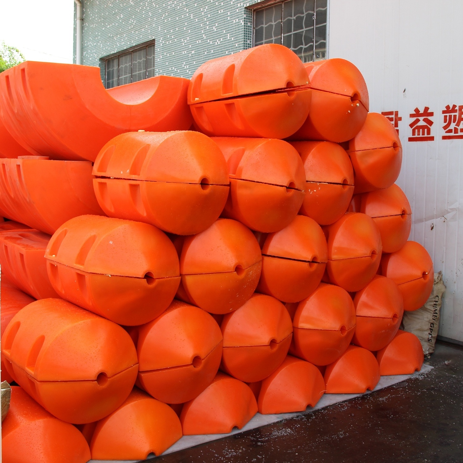 LLDPE Roto-molding Marine Surface Barrier Floats EPS Foamed Marine Plastic Floating Buoy Barrier Floater