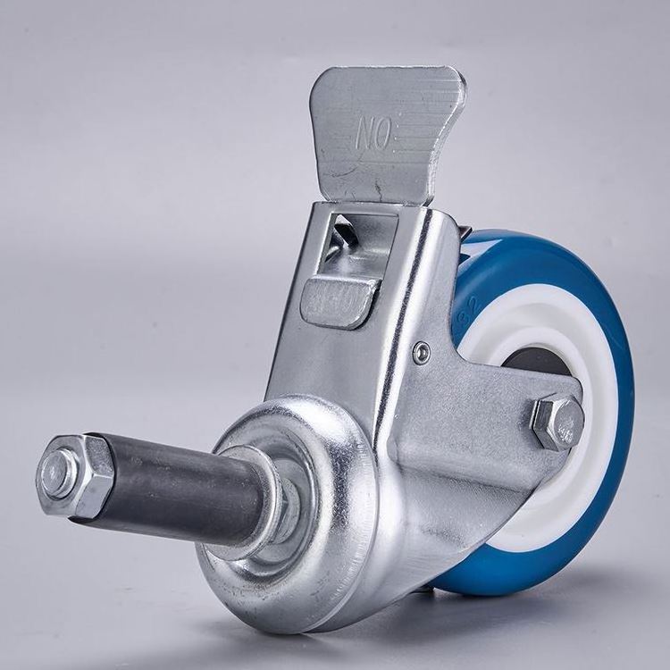 High Quality Caster With Brake Hospital Bed Caster Trolley Rotating Medical Caster Mute Wheel