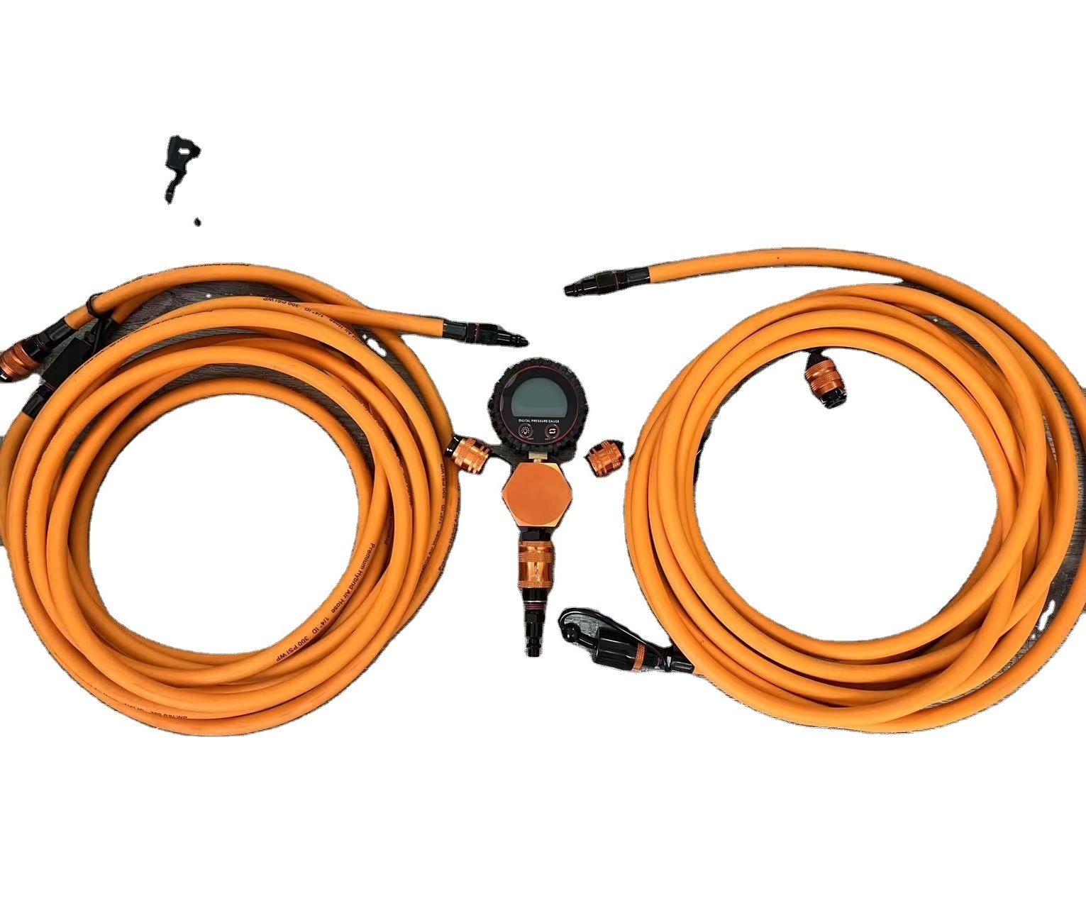 quad air system fast 4 tire inflating deflating hose kit for off road With tire pressure gauge