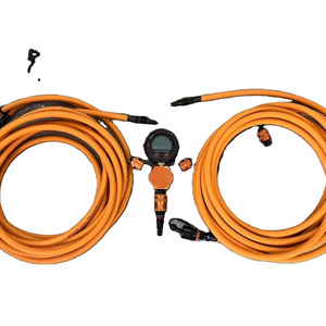 quad air system fast 4 tire inflating deflating hose kit for off road With tire pressure gauge