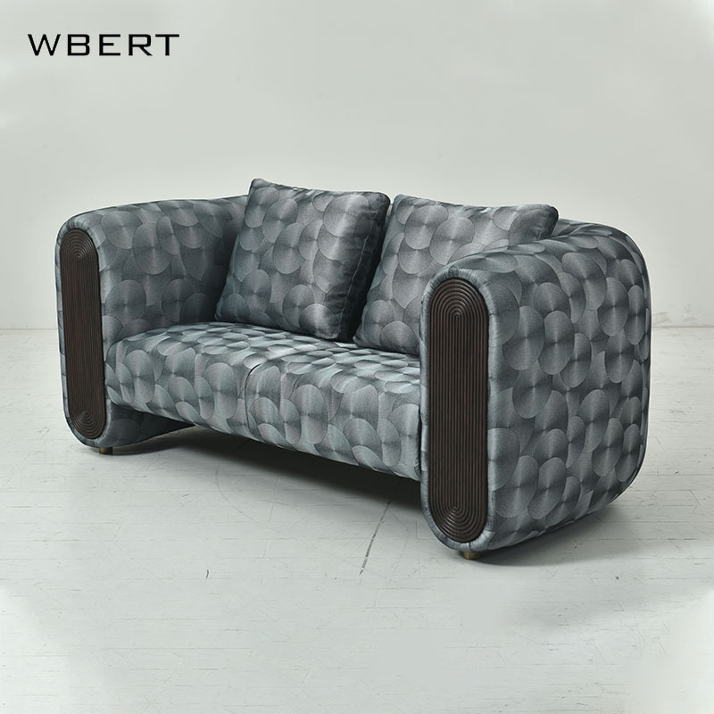 WBERT Italian Modern Light Luxury Leather Sofa Large-Size Floor Living Room Apartment Modular  Hotels Residential Use Sofa