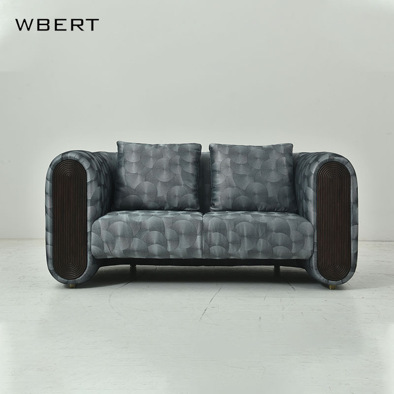 WBERT Italian Modern Light Luxury Leather Sofa Large-Size Floor Living Room Apartment Modular  Hotels Residential Use Sofa