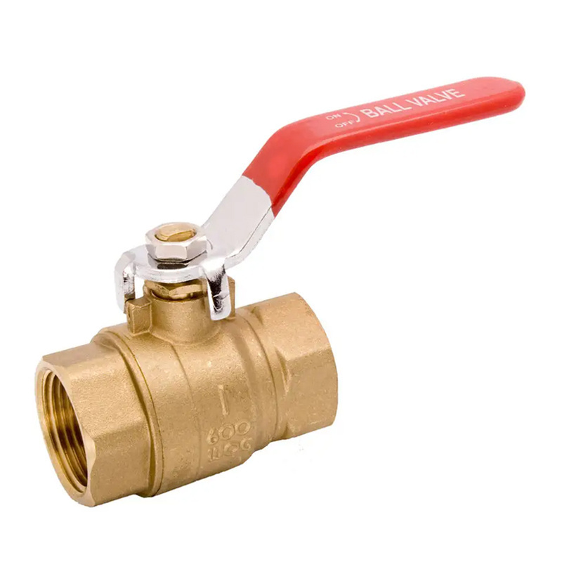 Brass Measuring Temperature Ball Valve Lead Free Brass Ball  2 Piece Full Port Solder Connection 3/4