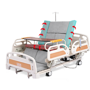 Factory wholesale Rotating electric nursing bed with toilet home hospital care bed for patients or disable