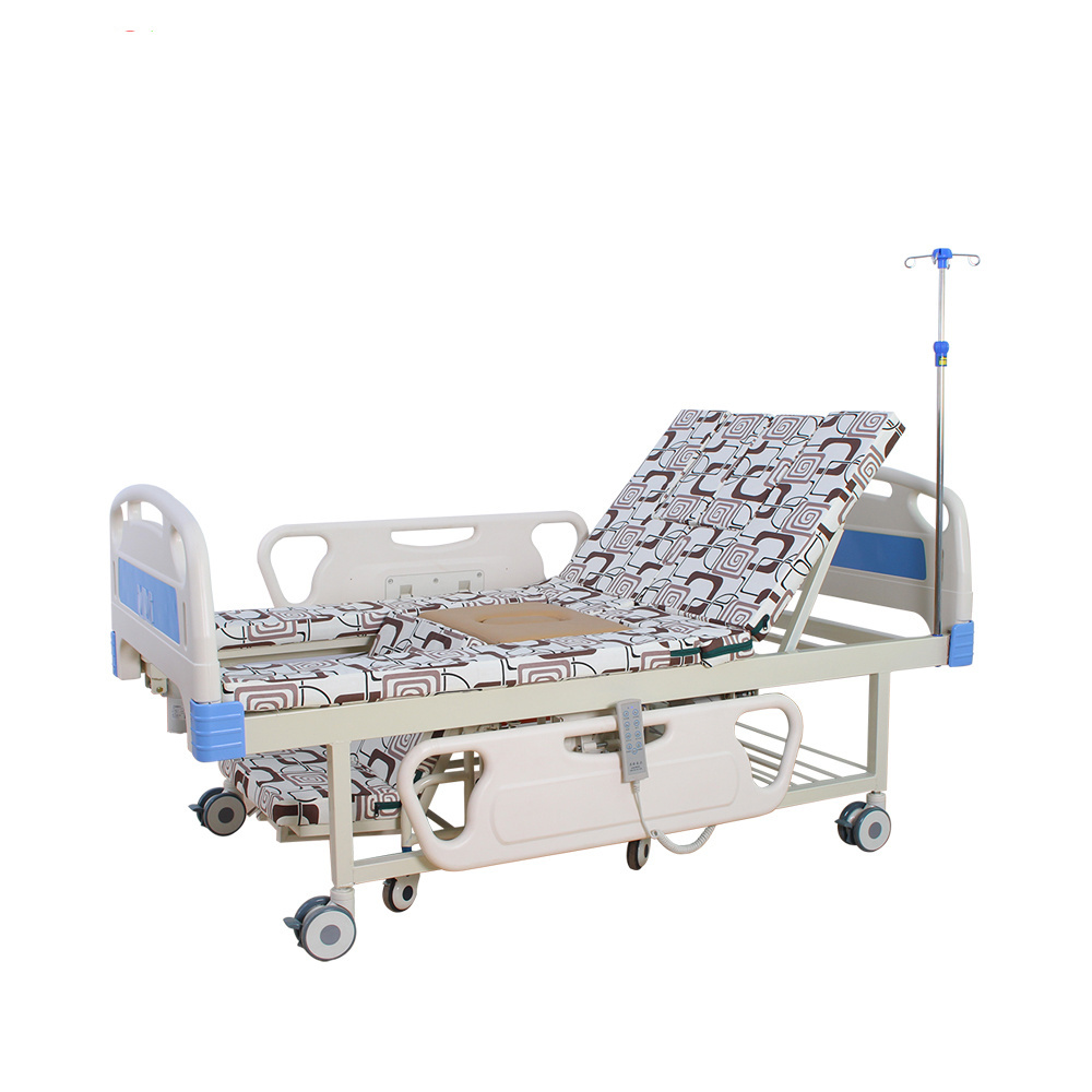 China supplier manual and electric wheelchair bed hospital bed with toilet