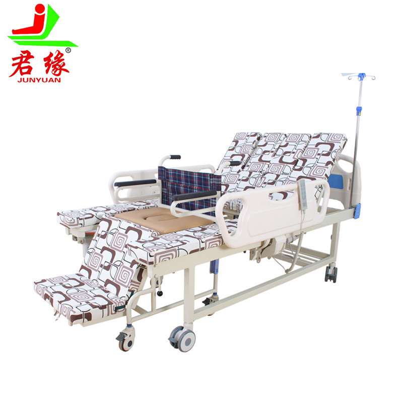 China supplier manual and electric wheelchair bed hospital bed with toilet