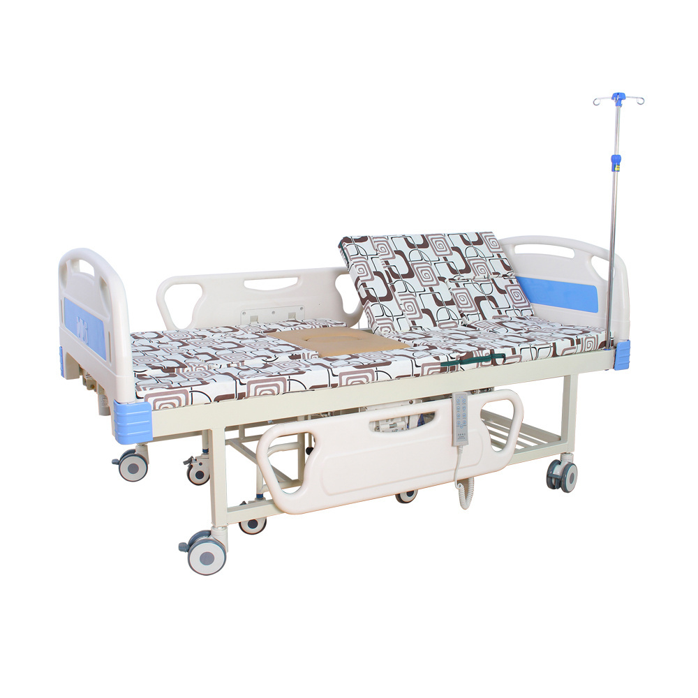 China supplier manual and electric wheelchair bed hospital bed with toilet