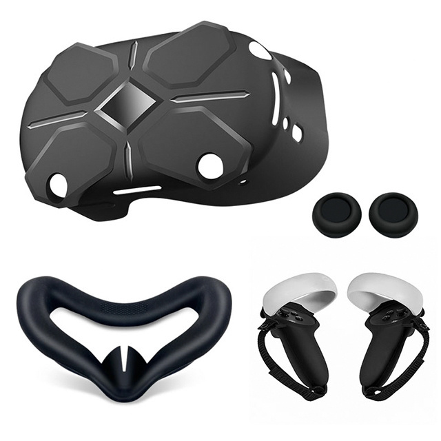 Full Set Accessories Knuckle Strap Head Strap Silicone Protection Covers For Meta/Oculus Quest 2