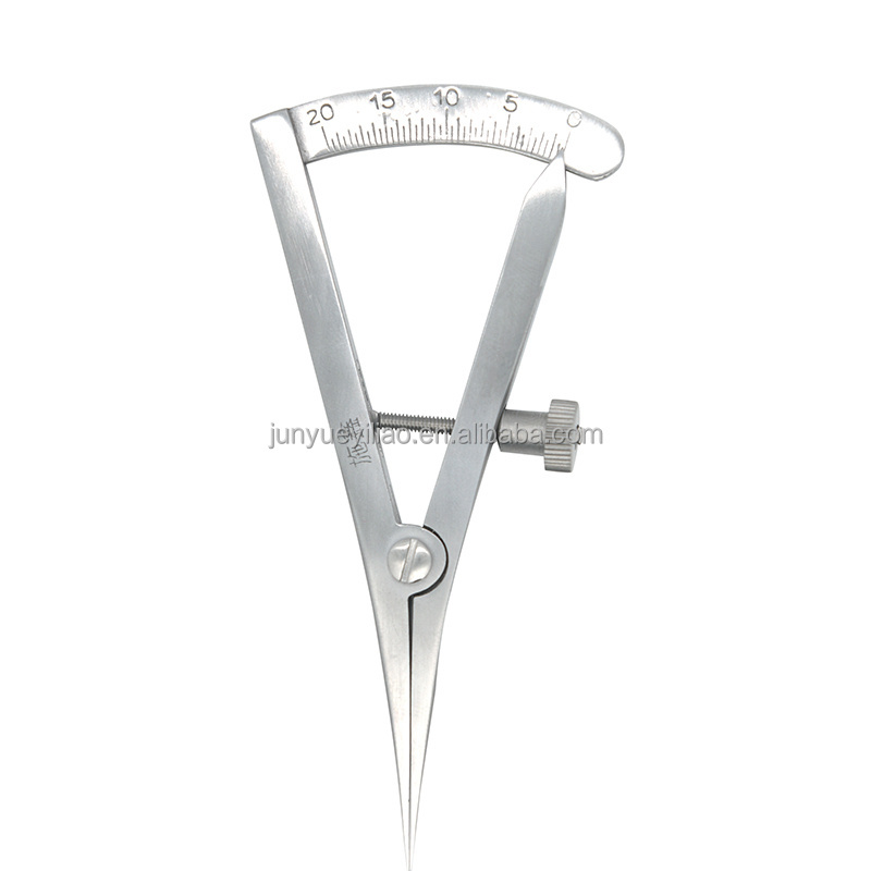 Ophthalmic Medical Caliper Stainless Caliper Graduated With Adjusting Locking Screw 0 To 20mm