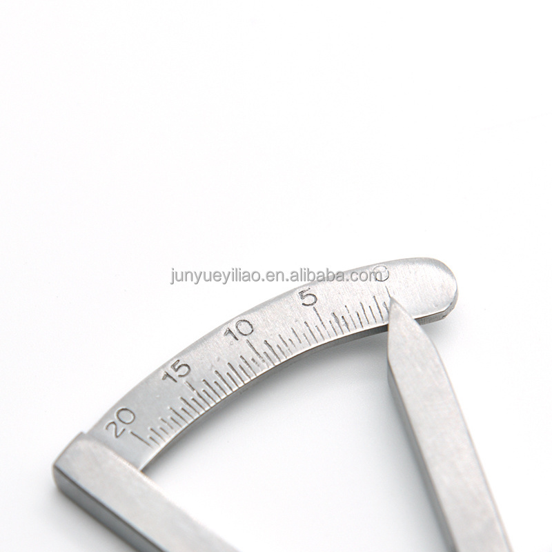 Ophthalmic Medical Caliper Stainless Caliper Graduated With Adjusting Locking Screw 0 To 20mm