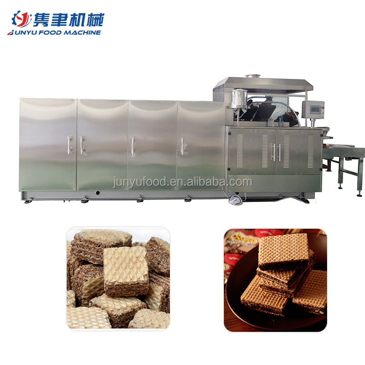 Automatic complete wafer biscuit line snack  wafer machinery production line wafer biscuit machine from shanghai