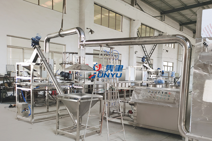 marshmallow production line Depositing and Extruding marshmallow candy making machine