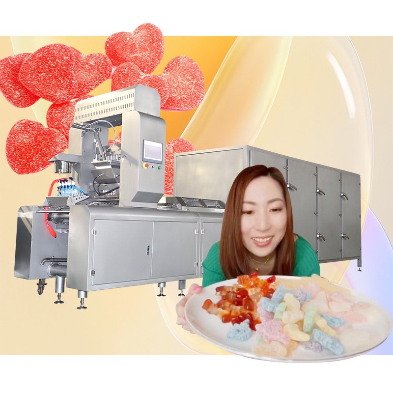 Popular vitamin gummy candy production line apple cider vinegar gummy bear maker machine for food plant