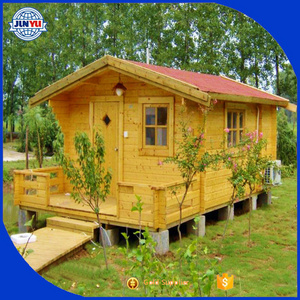 Russian pine wood simple wooden log house