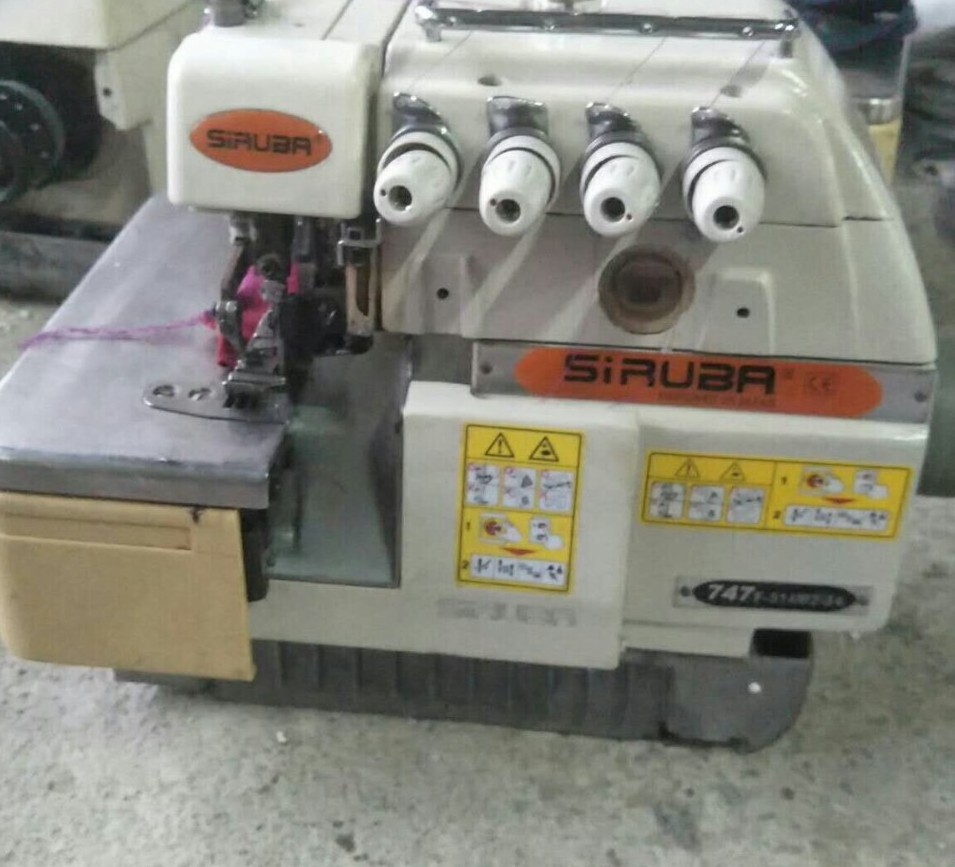 Used SIRUBA 747  4 thread overlock sewing machine in 80% new condition