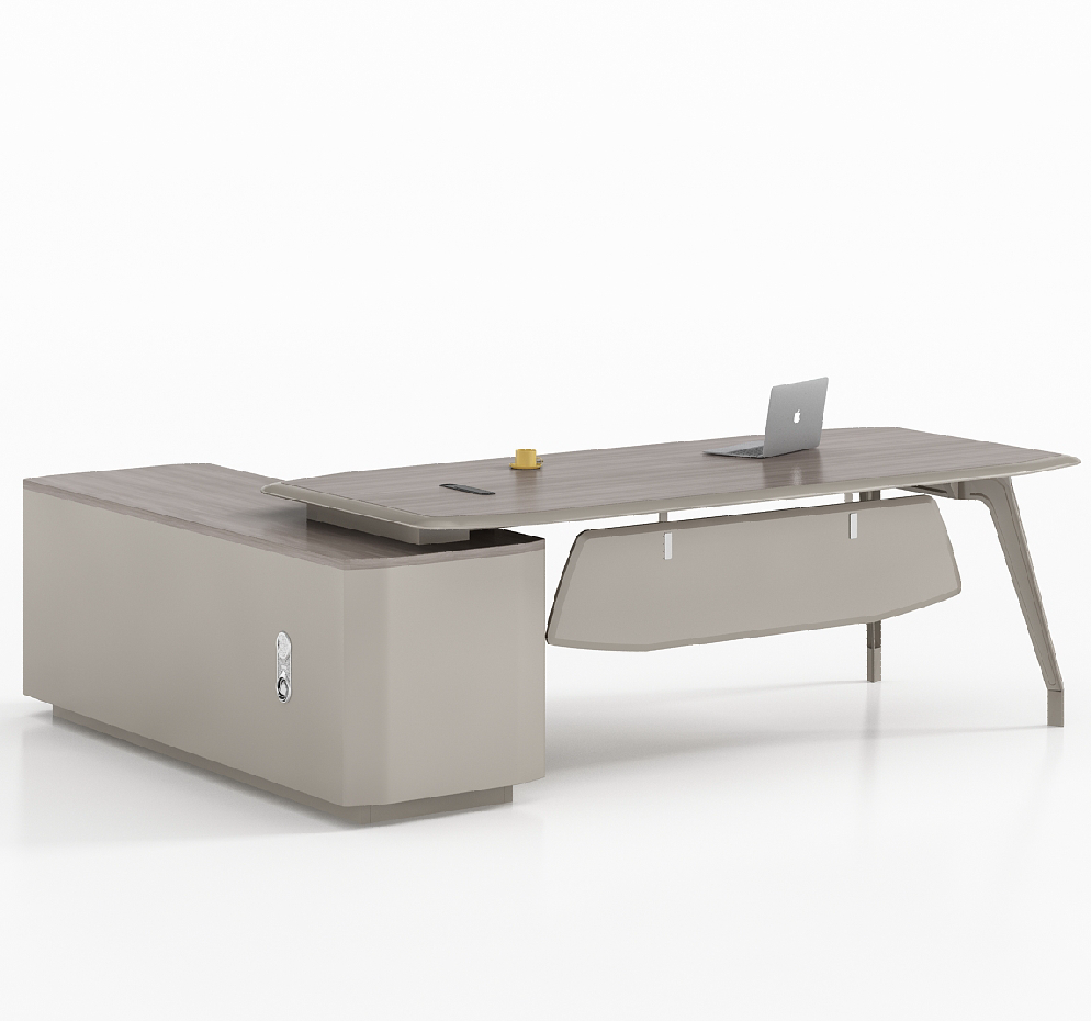 JUOU modern MDF CEO manager executive office table 2022 Foshan latest L shape office computer desk