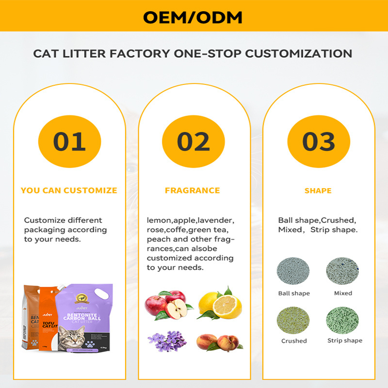 Multiple Favors Chinese Manufacturers Carbon Balls Natural Litter For Cat Litter Wholesale Bentonite