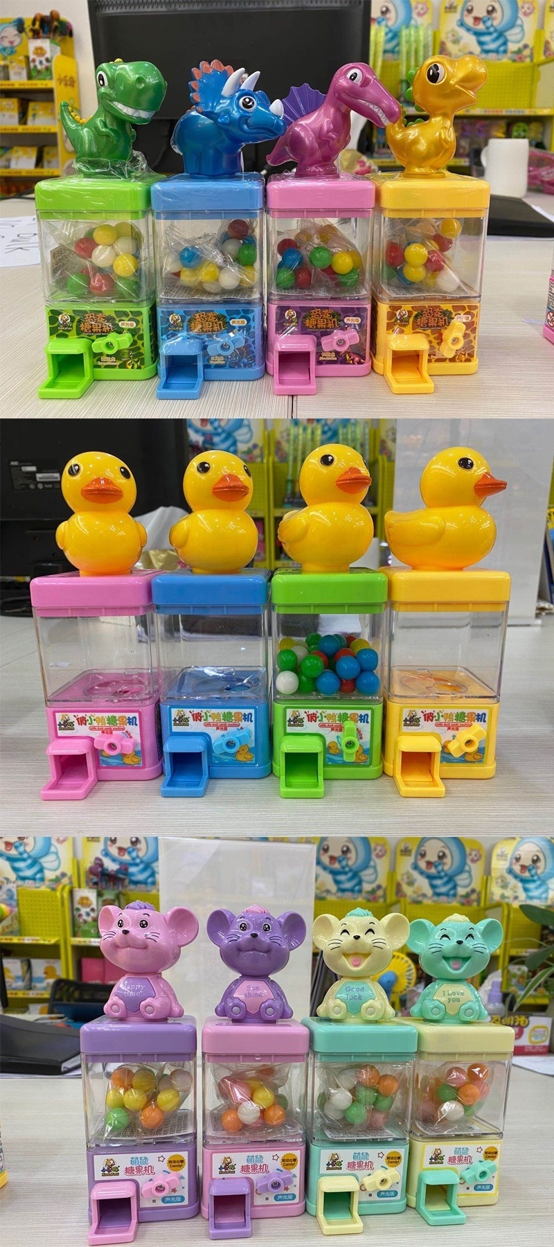 Candy Toy Little Duck Candy Dispenser Mini Dispensador de Dulces Candy Machine Toy Maquinas De Dulces