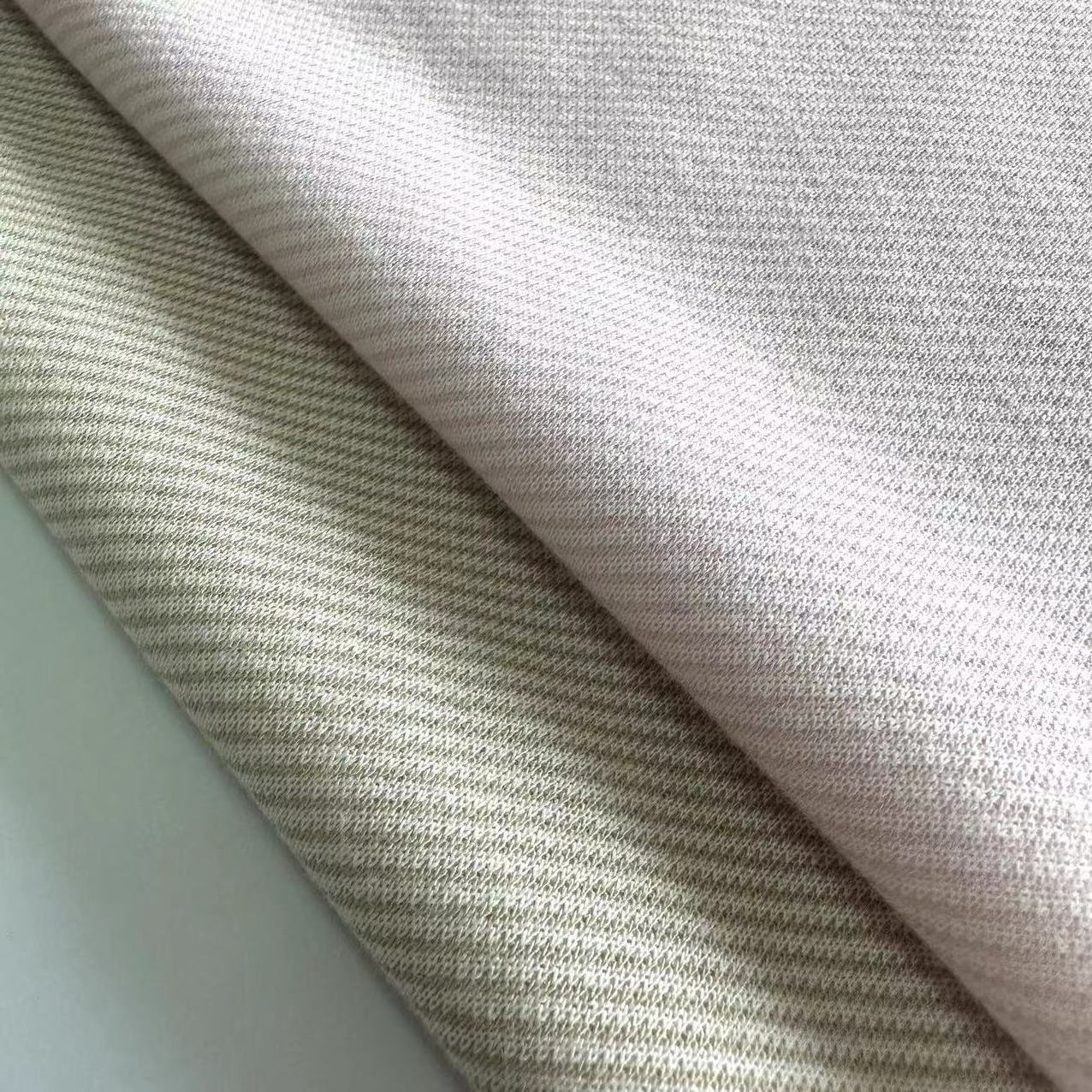 High quality Shrink-Resistant polyester rayon/viscose spandex knit fabric peach twill fabric for pants and trousers