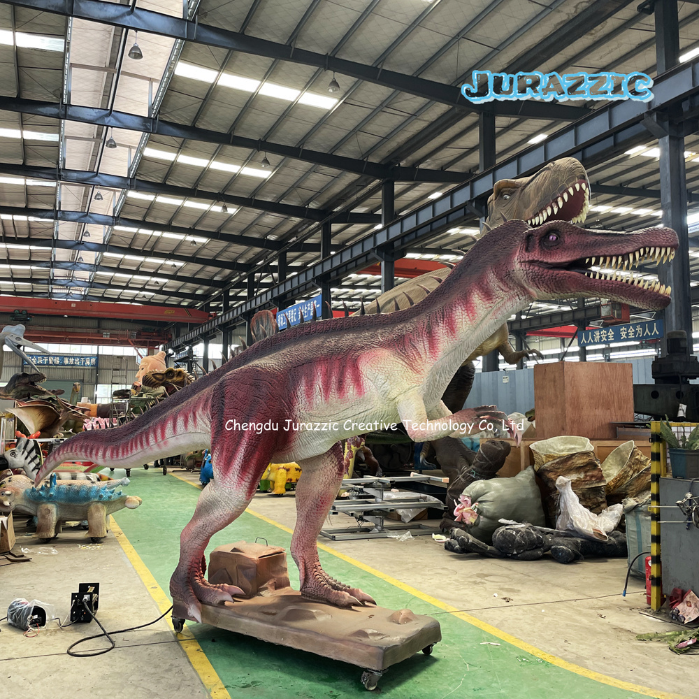 Life Size Animatronic Dinosaur Model for Sale Jurassic Theme Park Decoration 3D Animal  Infrared Induction Start Dino Replica