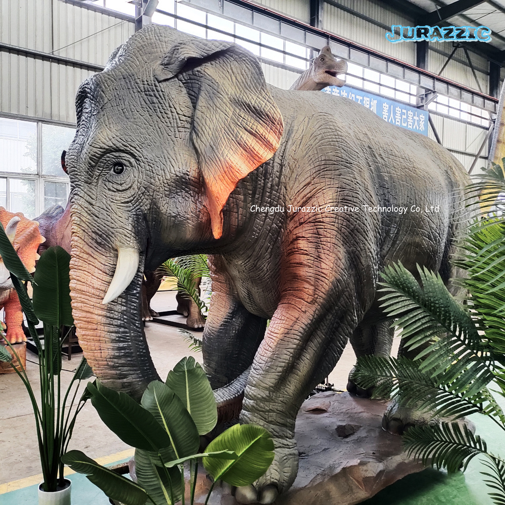 Animatronic Animal Model Lion Tiger Elephant Polar Bear Crocodile Gorilla Sports & Entertainment Products For Amusement Park