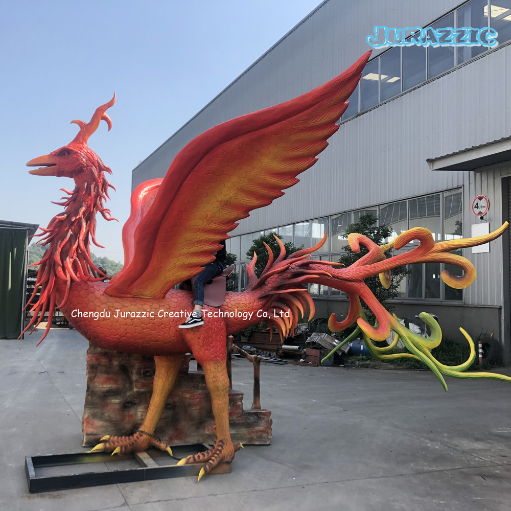 3D Animatronic Animal Model The Phoenix Chinese Dragon Horse Unicorn Animated Lifelike Realistic Robotic Artificial Replica