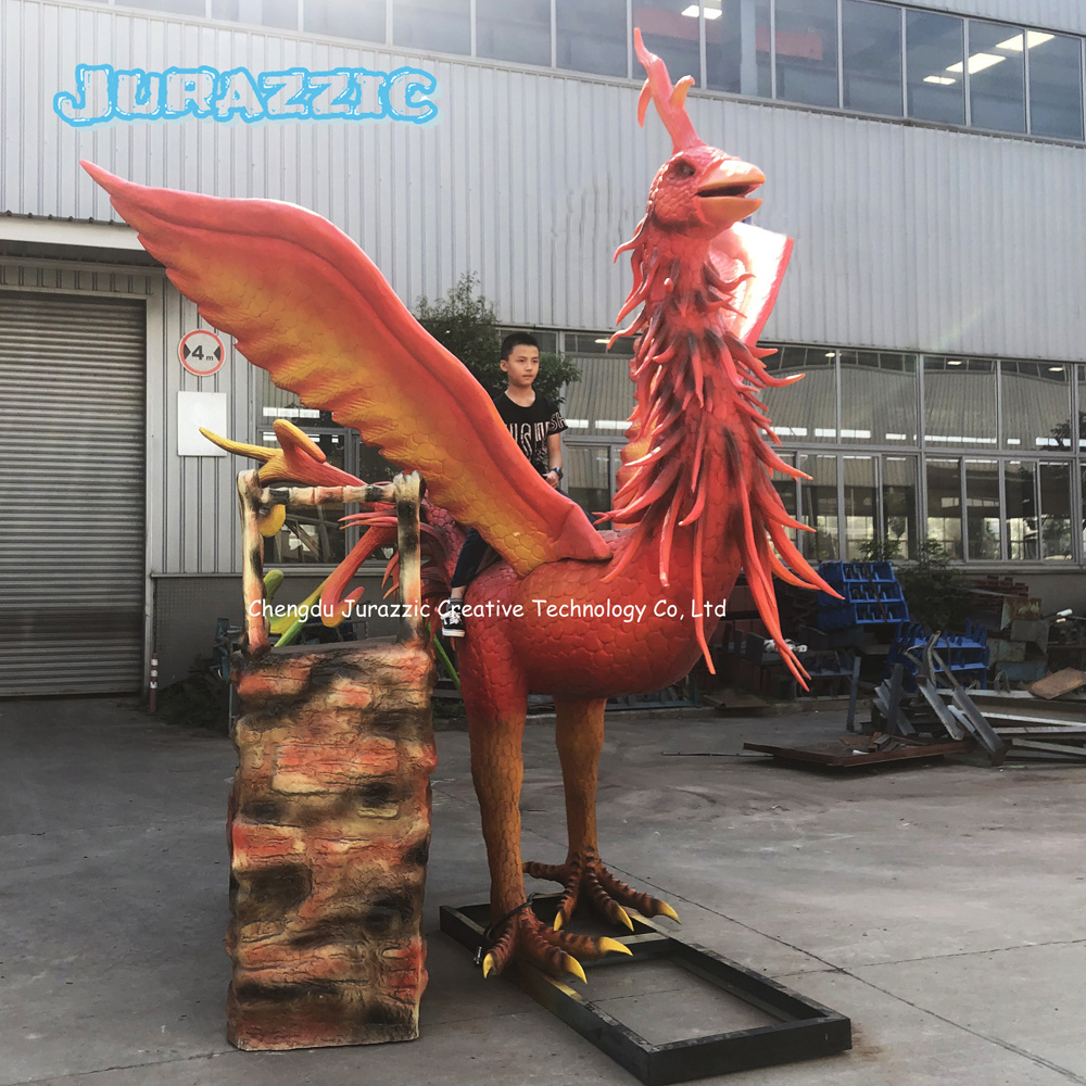 3D Animatronic Animal Model The Phoenix Chinese Dragon Horse Unicorn Animated Lifelike Realistic Robotic Artificial Replica