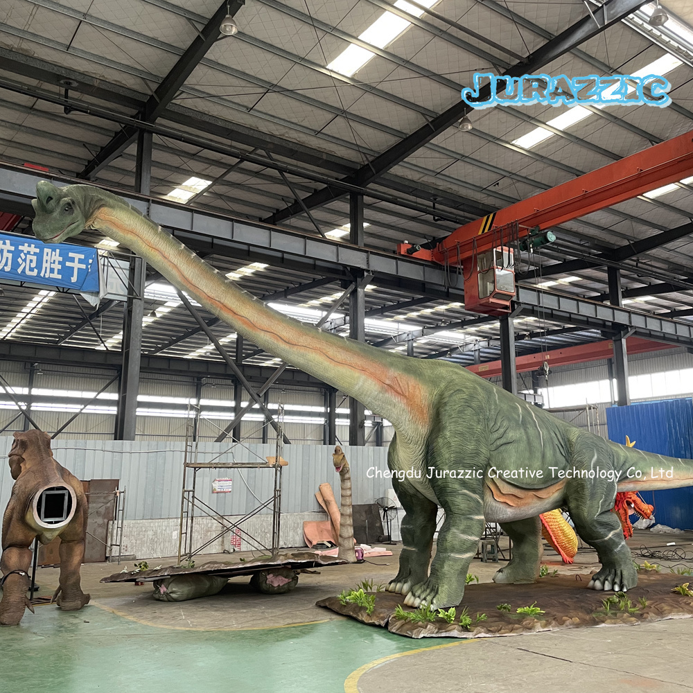 Life Size Animatronic Dinosaur Model for Sale Jurassic Theme Park Decoration 3D Animal  Infrared Induction Start Dino Replica