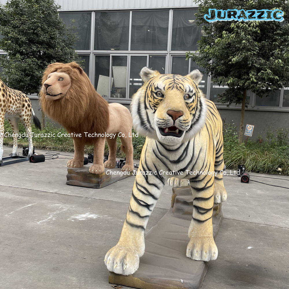 3D Animatronic Animal Tiger Lion Leopard Wolf Polar Bear High Quality Animated Lifelike Realistic Robotic Artificial Replica