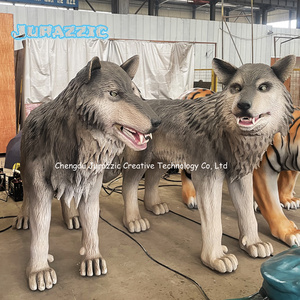 3D Animatronic Animal Tiger Lion Leopard Wolf Polar Bear High Quality Animated Lifelike Realistic Robotic Artificial Replica