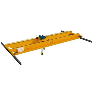 Aluminum Alloy Overhead Crane with Electric Hoist, 1 Ton & 2 Ton Double Girder EOT Crane - Indoor, Remote Control