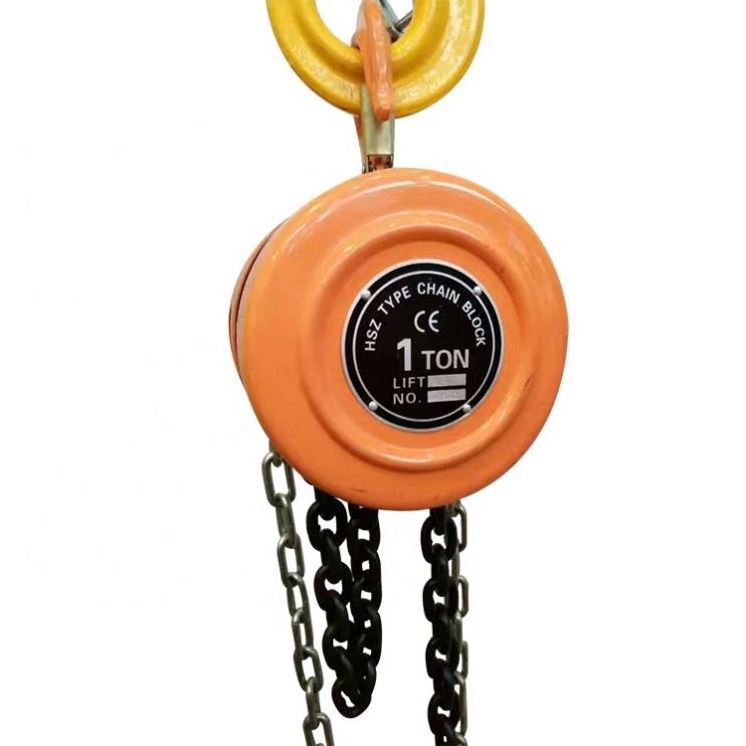 JUREN Factory price OEM heavy duty 500kg 1ton 1.5ton 2ton 3ton 5ton 10ton 15ton 20ton HSZ type  chain pulley block