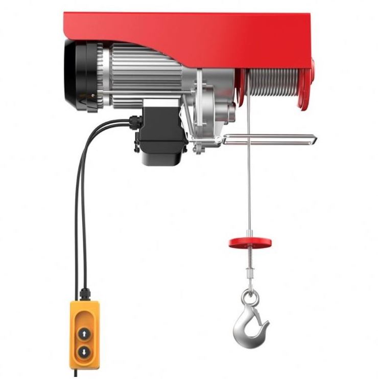 top quality copper motor 100kg-1200kg electric wire rope mini hoist crane 1 phase with factory price