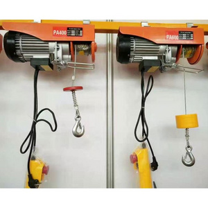 mini small electric hoist garage Hoist Winch 550w remote control overhead crane lift