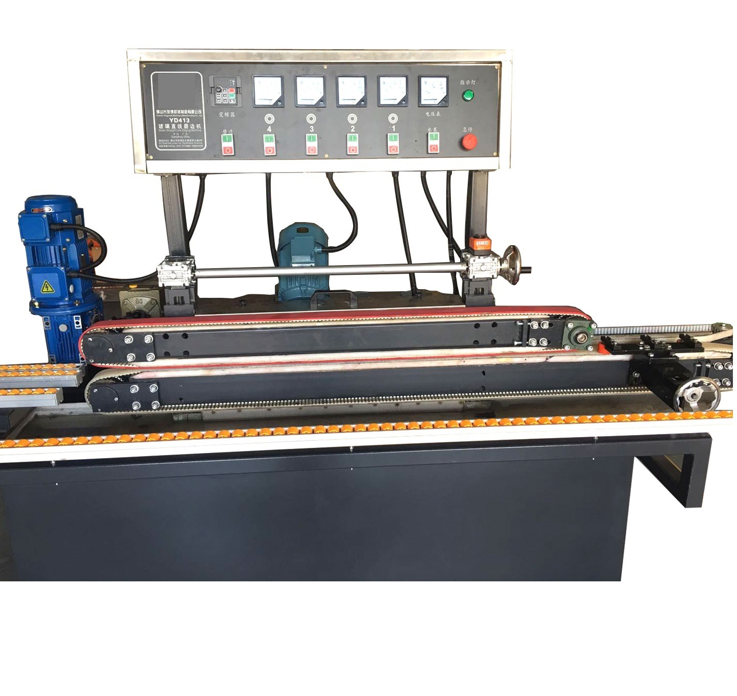 Horizontal Automatic Glass Edge Grinding Edging Polishing Machine Glass Polisher With 4 Motors of Glass Processing Machinery