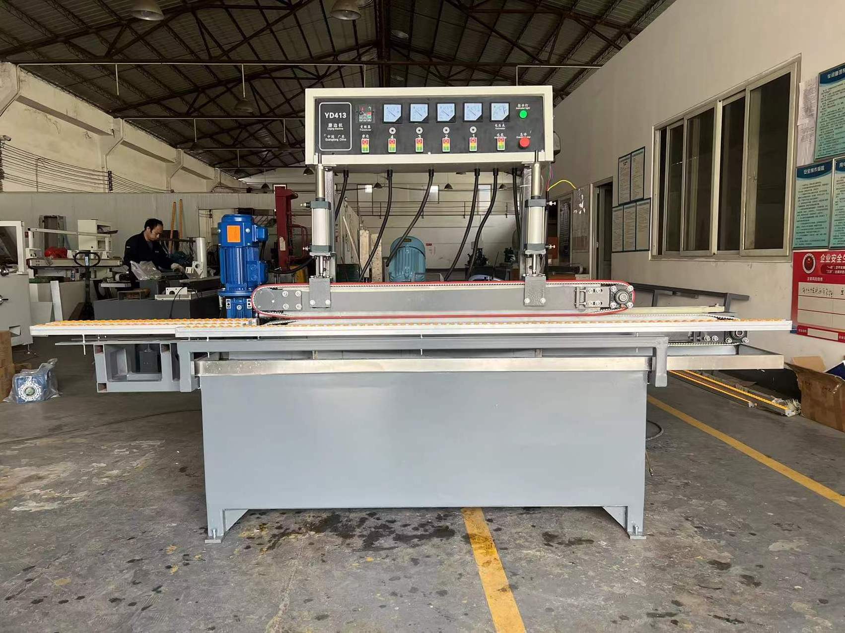 Small Glass Edging Machine Horizontal Cheap Glass Edge Polishing Machine Flat Pencil Edge Grinding Polisher Factory