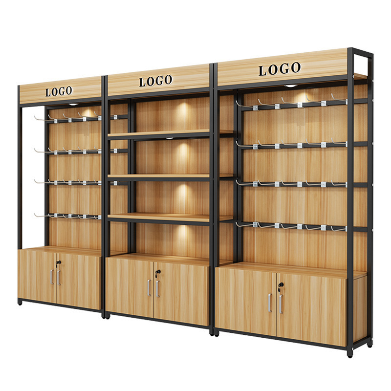 warehouse rack supermarket wood accessories hanging display rack Shelf Display Rack Used in Supermarket