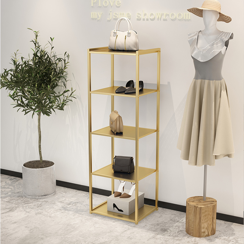 Bridal Shop Decorations Custom Women Metal Boutique Clothing Display Racks Stainless Steel Gold Wedding Dress Racks for clothes